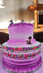 Little Girls Purple Cake