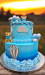 Blue Babyshower Cake