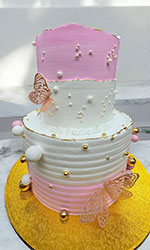 Pastel Butterfly Cake