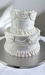 All White Wedding Cake