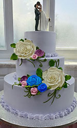 3 Tiered Wedding Cake