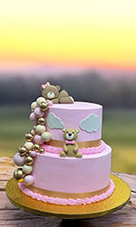 Pink Baby Shower Cake