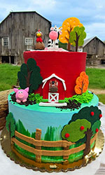 Childrens Farm Animal Cake